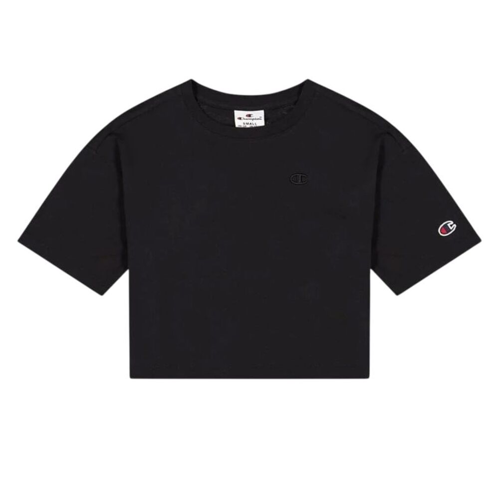 Champion Childrens/Kids Embroidered Logo Regular T-Shirt / Black